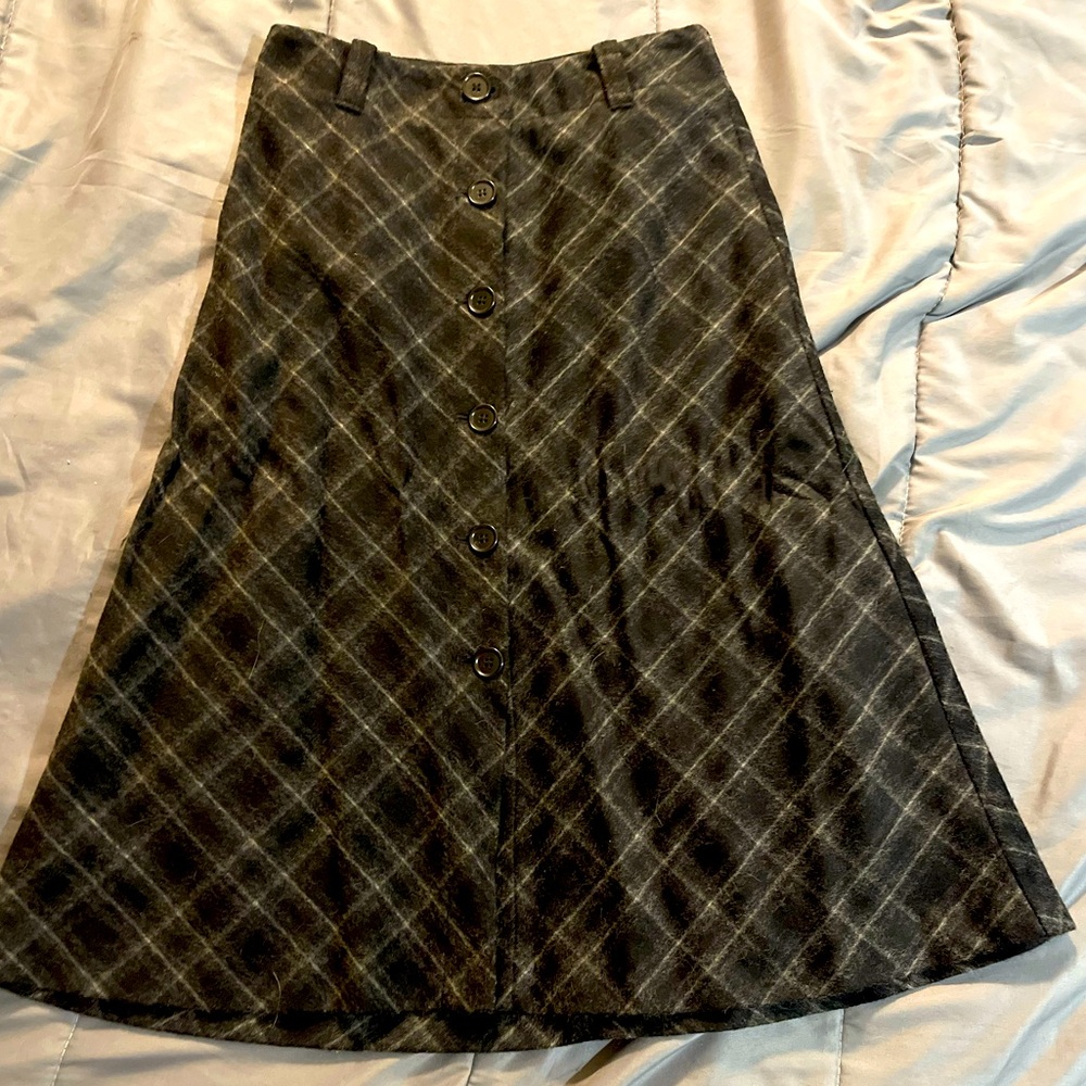 Over the knee JCrew wool A line skirt